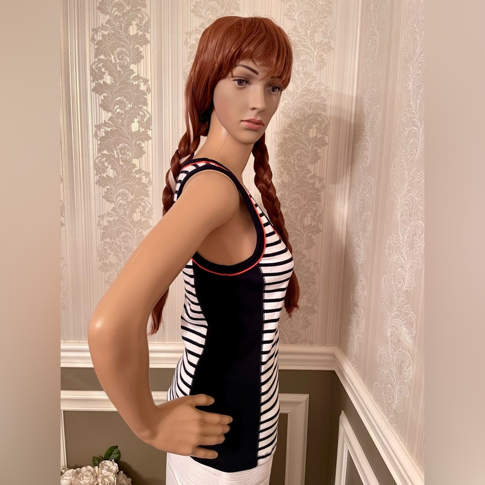 Chaps! Tank top/color block/stripes/size-M
